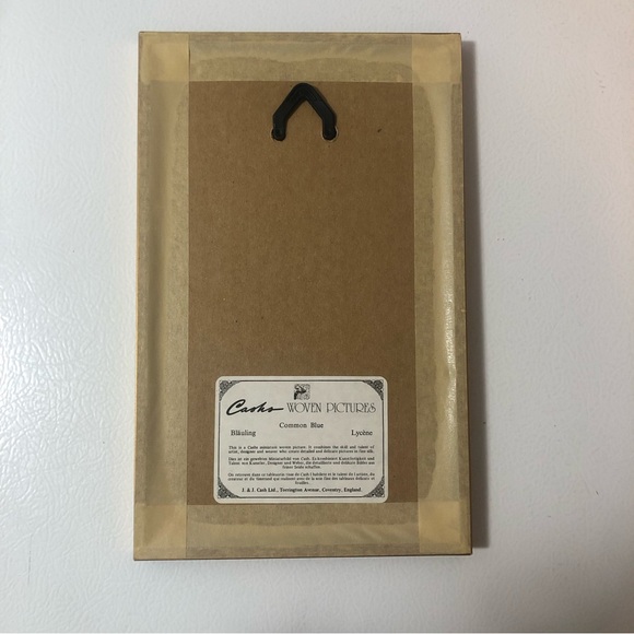 Cash's Collector Series Silk Woven Picture Common Blue Butterfly Sweet Peas J&J - Picture 16 of 16